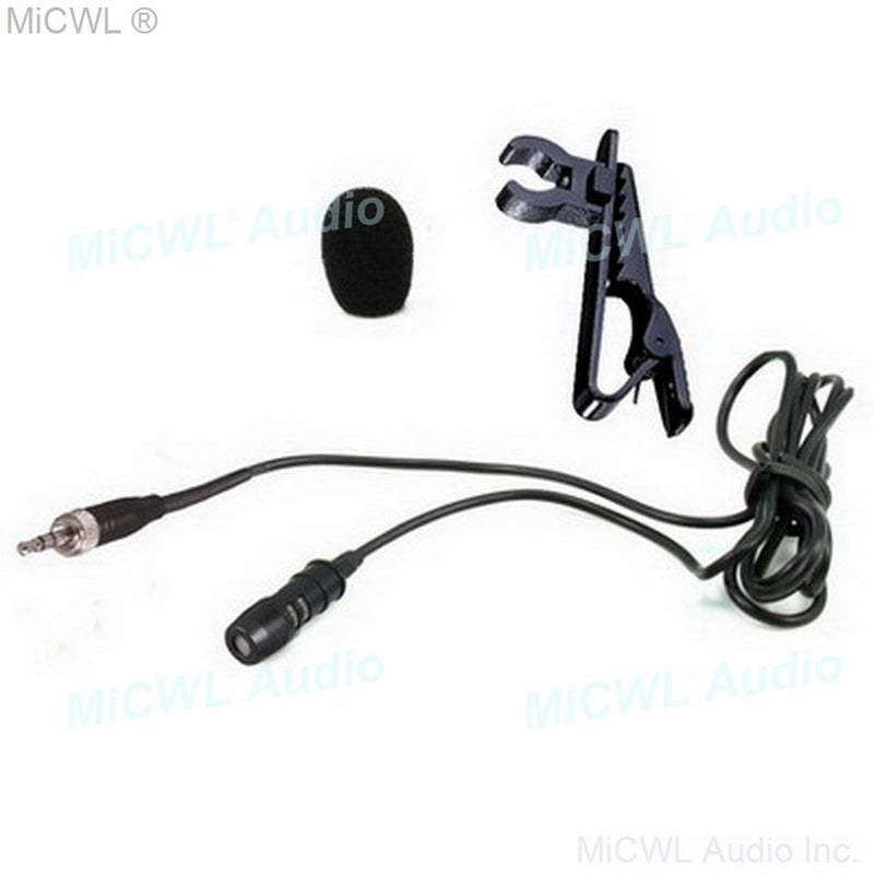 MiCWL T60 Best Tie Clip-On Lavalier Microphone For Sennheiser Shure AKG Audio-Technica MiPro Samson Wireless System 2m Cable