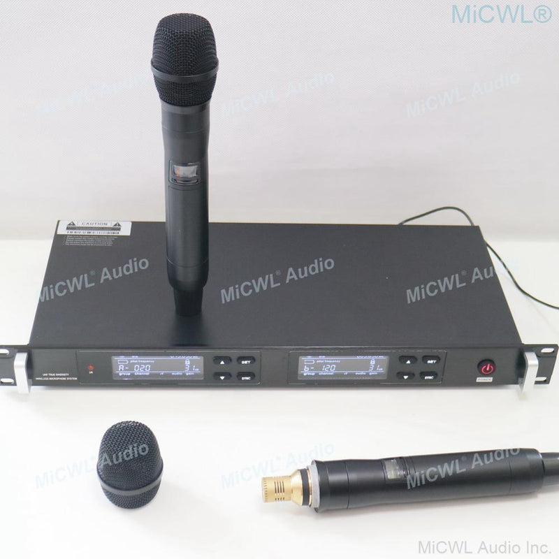 MiCWL Original ULXD4 KSM8 Dynamic KSM9 Condenser Wireless DJ Karaoke Microphone System Stage Singing 4 Antenna Large Range