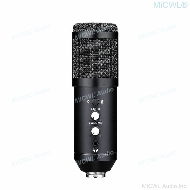 Pro USB Microphone Cardioid Condenser Studio Recording Live Karaoke Microfone Mic Kit for Laptop PC Computer Tripod Stand