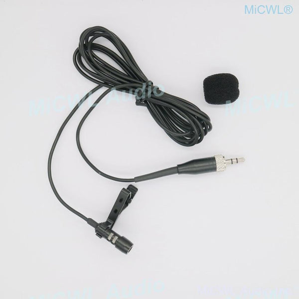 Black SL Tie Clips Lavalier Lapel Microphone For Sennheiser ew100 sk100 Wireless BeltPack Omnidirectional Uni-diectivity