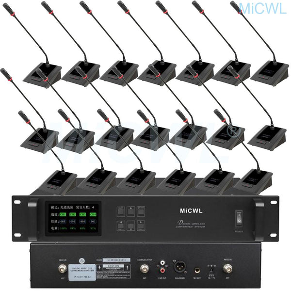 MXA Pro Digital Wireless Audio Ecosystem for Conferencing Microphone System Table Gooseneck President Delegate MiCWL A10M-A116