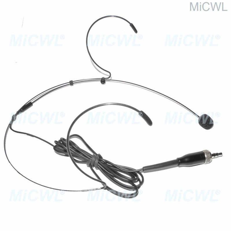 MiCWL SL HeadMic Black Headset Pro Microphone For Sennheiser G1 G3 G3 G4 Wireless BeltPack Transmitter 3.5mm Sterel Lock Screw