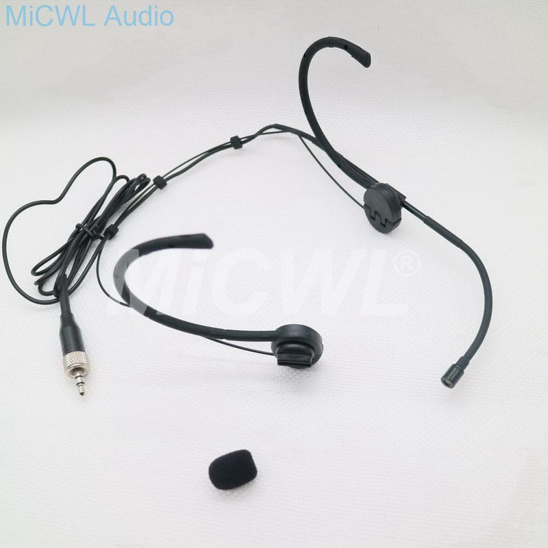 High-Quality Condenser Dual Hook Adjustable Foldable Headset Microphone Omni-directional Headset Microphone For Sennheiser