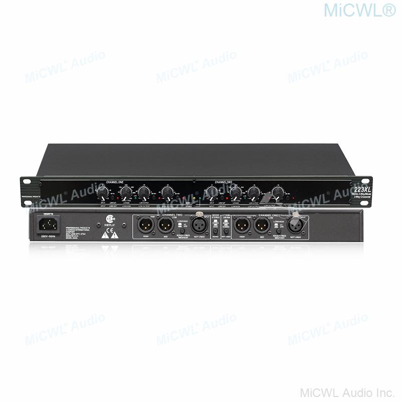 Professional 3 Channel Frequency Divider 2 Way Counter-Down Bass Stereo Digital Signal Processor