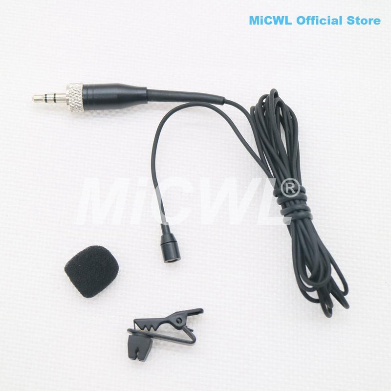 AVX2B Hidden Lavalier Lapel Microphone 3.5mm Stereo Lock For Sennheiser ew100 G2 G3 G4 Wireless BeltPack Transmitter Metal Plugs