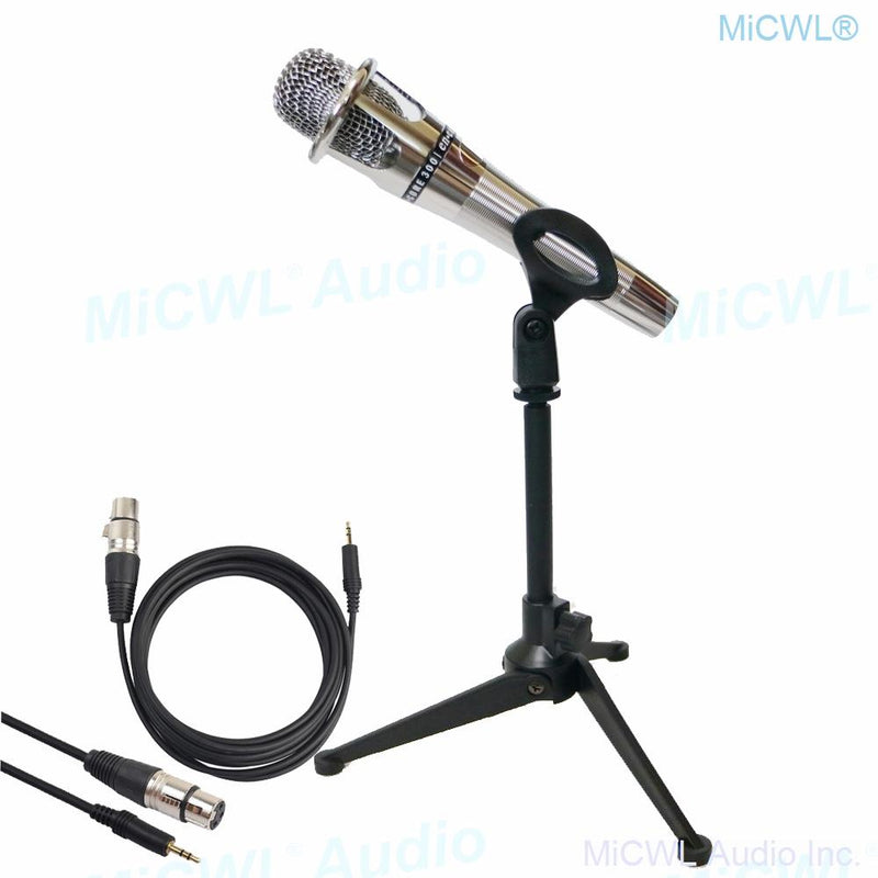 e300 Webcast Condenser Microphone Full Metal Handheld Voice Karaoke Sing Chat Microphones with 3.5mm cable and Desktop Support