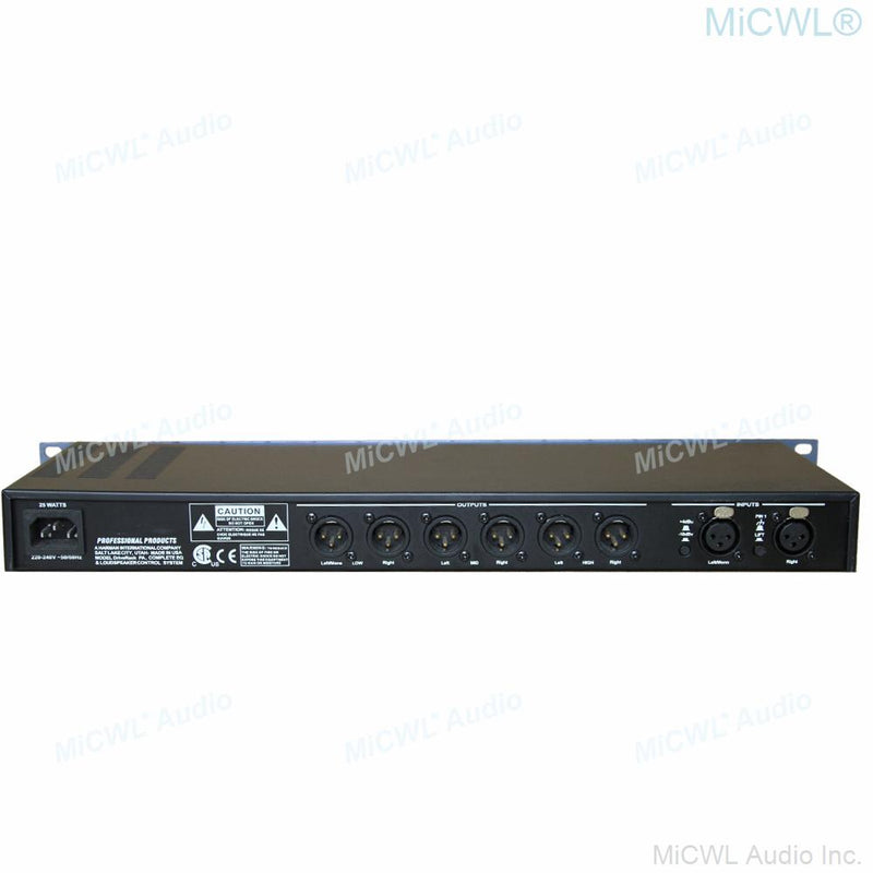 PA Audio Digital Signal Processor 2 In 6 Out Professional Stage Advanced Crossover Effect Processor