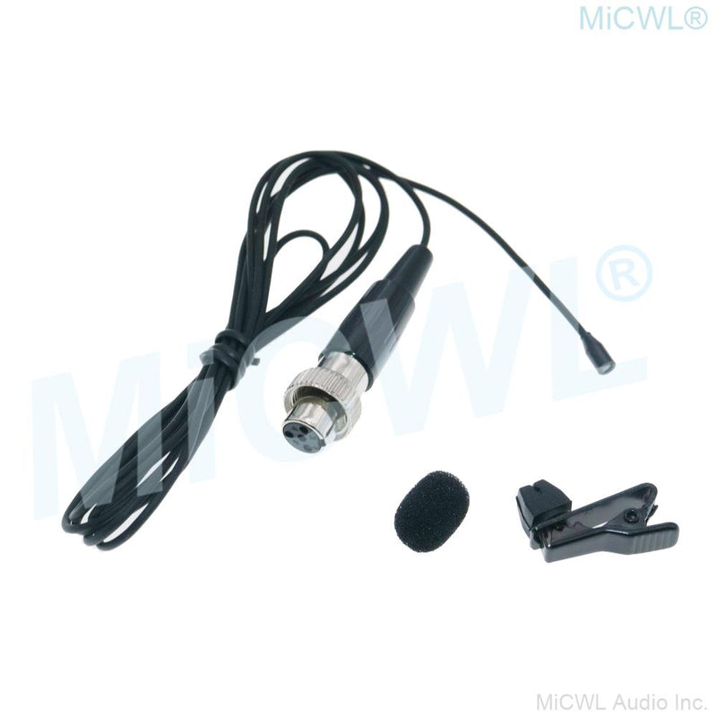 Very Mini Clip Lavalier Lapel Microphone For MiPro Wireless Microfone System Black Beige 2 Color