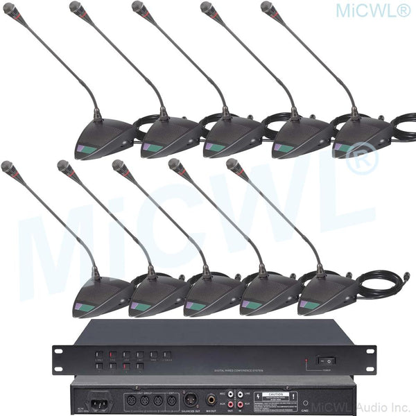 CCS800 Wired Conference Desktop Gooseneck Microphone Built-in speaker Meeting Solutions President Delegate MiCWL A350M-A06