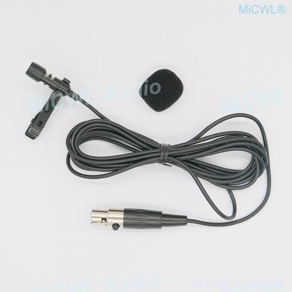 Mini XLR 3Pin Tie Clips Lavalier Microphone For AKG Samson Wireless BeltPack Omnidirectional Uni-diectivity TA3F Plug