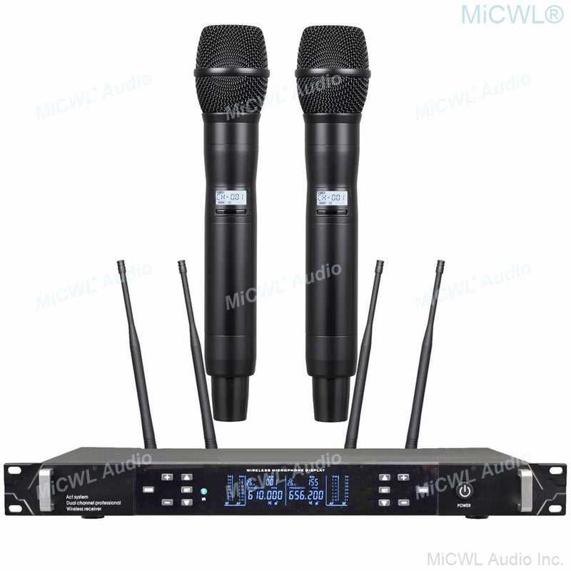 Pro UR4D Beta87 Dual Channel Digital Wireless Microphone Receiver System H4 J4 530-580 MHz True Diversity Microfones