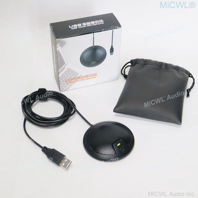 Omnidirectional USB Desktop Microphone Laptop Computer Live Web NetMeeting Conference Mic Mike - MiCWL Audio Inc