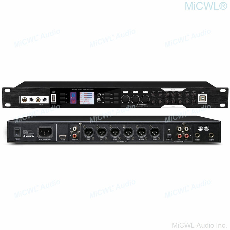 Digital Effector Microphone KX500 Effects Processor Stage Studio Bluetooth WiFi Wireless with Laptop iPhone Software - MiCWL Audio Inc