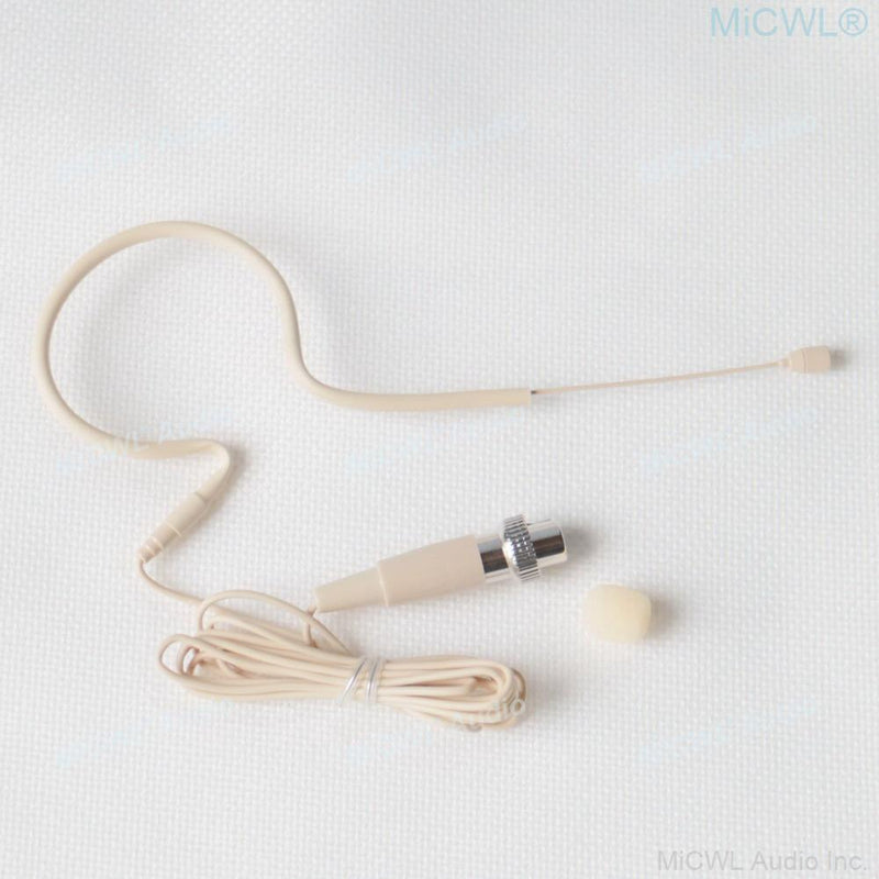 Omnidirectional Headset Single Eear Hook Microphone For MiPro Wireless BodyPack Transmitter TA4F Lock