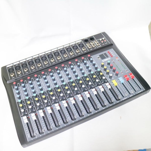 Host Sale Bluetooth 12 Channel Sound Mixing Console Audio DJ Mixer Connect Wireless Wired Microphone - MiCWL Audio Inc