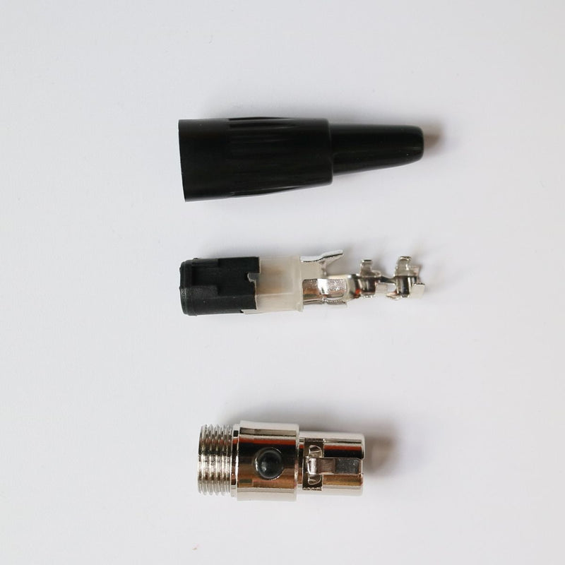 DIY Weld Spare Parts TA4F Mini 4Pin XLR TA3F Connector for Shure EV MiPro AKG Samson Microphones 5pcs