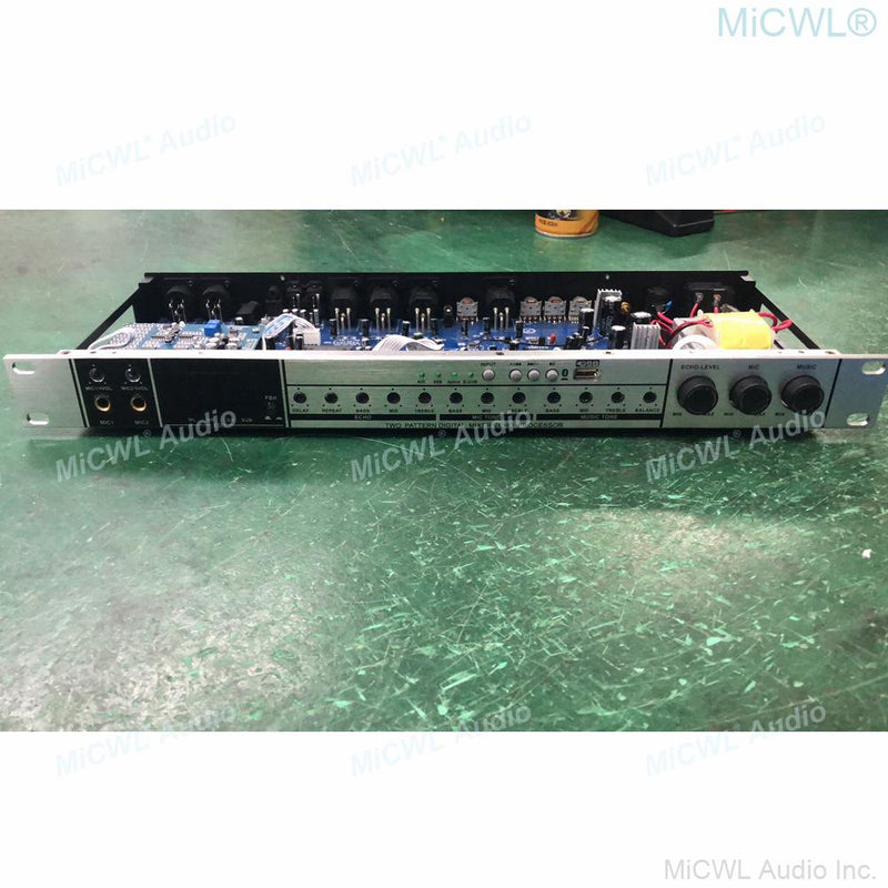 Professional Digital Effects Bluetooth Anti-noise Processor with PC Software and 4 Channel 7000W Power Amplifier MiCWL MX2 Kit