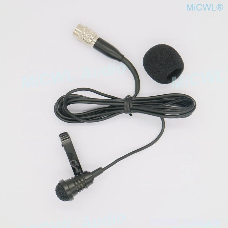 Black ME4 Tie Clips Lavalier Lapel Microphone For Audio-Technica Wireless