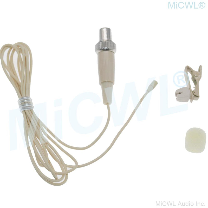 Very Mini Clip Lavalier Lapel Microphone For MiPro Wireless Microfone System Black Beige 2 Color