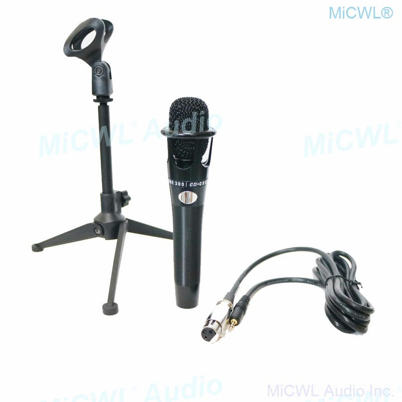 e300 Webcast Condenser Microphone Full Metal Handheld Voice Karaoke Sing Chat Microphones with 3.5mm cable and Desktop Support