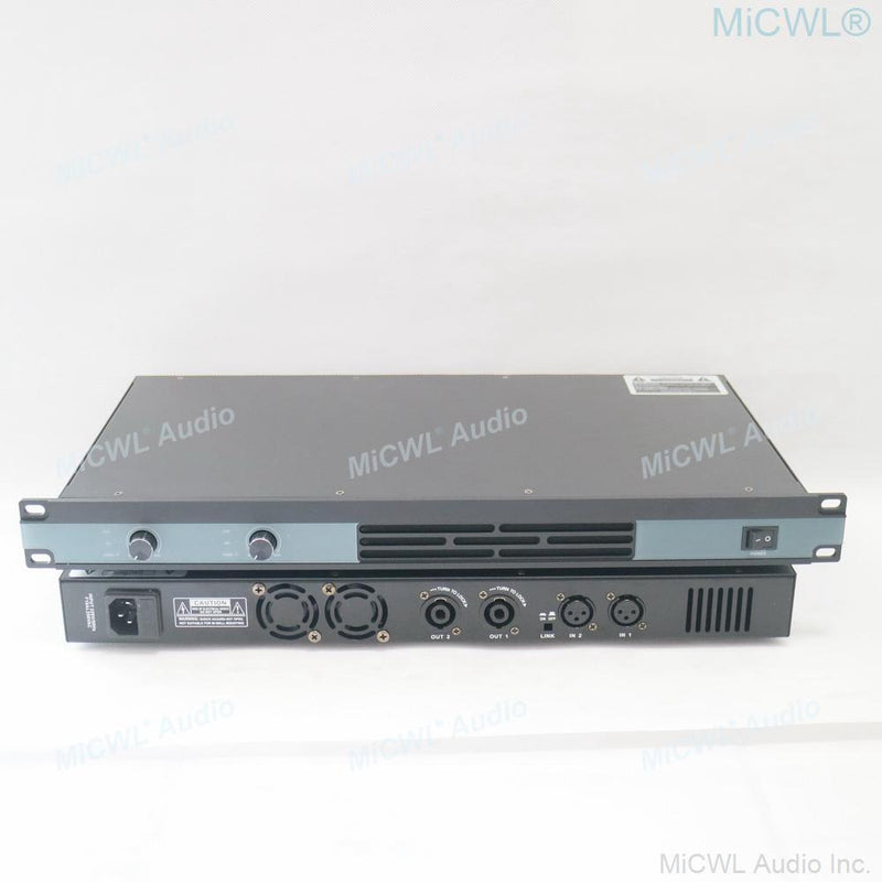 Top Quality Dual Channel Digial Power Amplifier 6000W Peak AMP 2600 Watt 1U Standard 19"Rack MiCWL D6200 - MiCWL Audio Inc