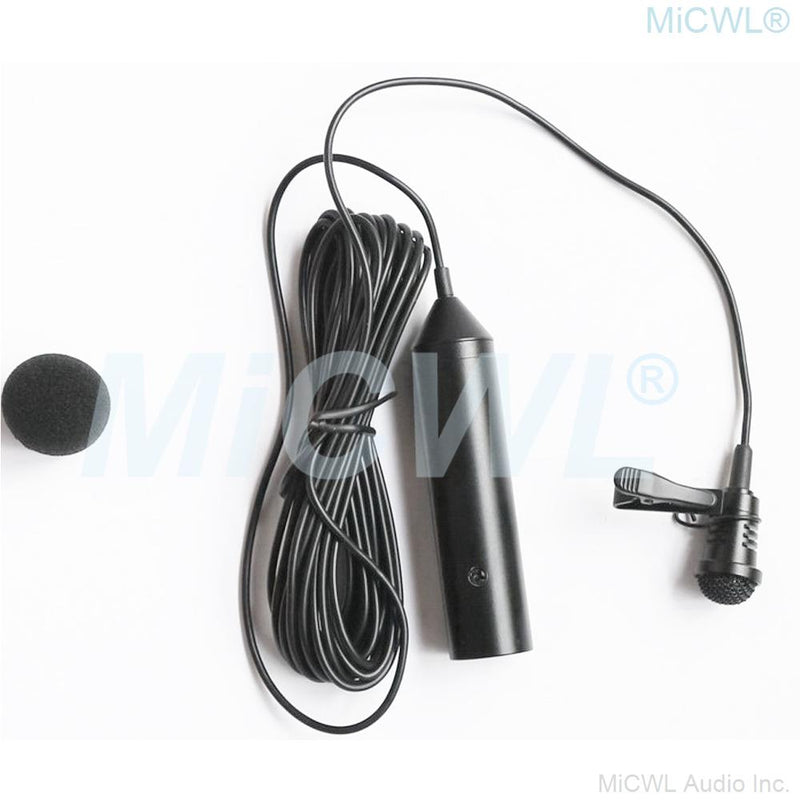 XLR Canon 48V Phantom Power Lavalier Cardioid Microphone 3Pin