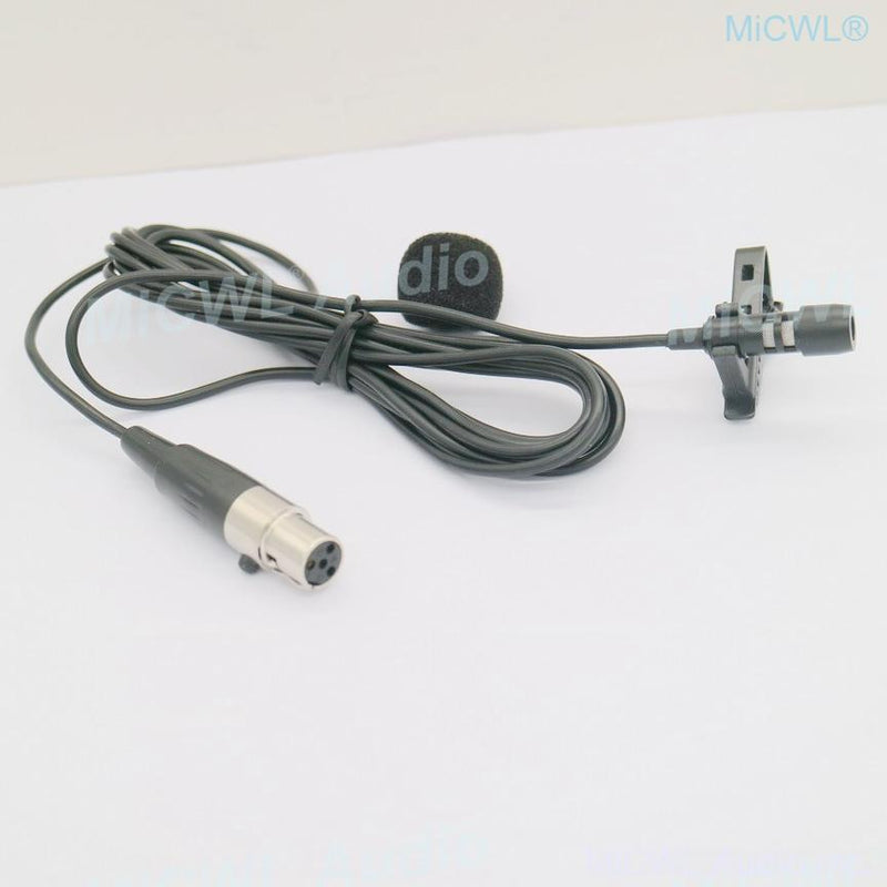 Hot Sell Tie Clip Lapel Microphones for Shure UR24D ULX GLX SLX UT PGX Lavalier Wireless Audio System mini XLR 4Pin MiCWL T60