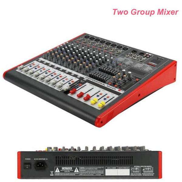 Professional Double Marshalling Group 8 Channel Mixer Stage Performance Music Recording Mixing Console Gain EQ AUX 24 BIT - MiCWL Audio Inc