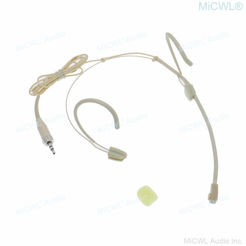 New Beige Earset Hook Headset Microphone For Sennheiser G2 G3 G4 Wireless BeltPack Transmitter Unidirectional Mics