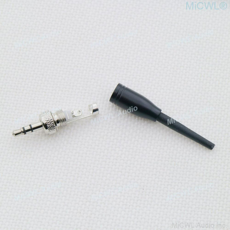 Metal 3.5mm 1/8" Stereo Screw Lock Connector Microphone Adapter Plugs For Sony Sennheiser Headset Lavalier Lapel Parts