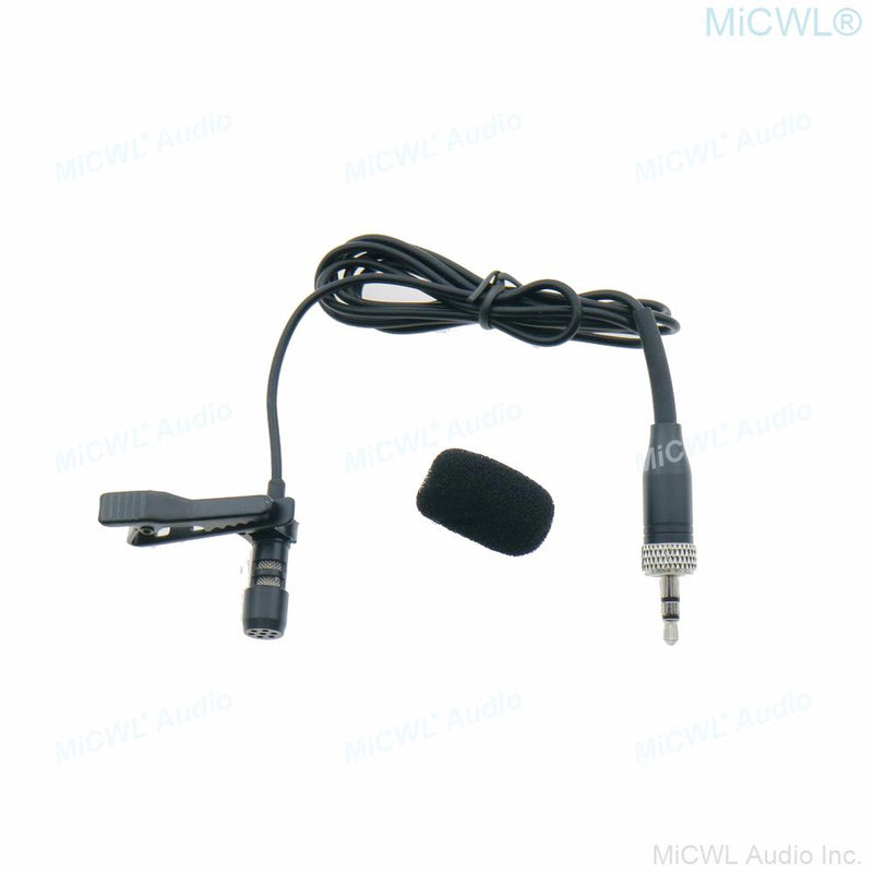 MiCWL MJ60 Lavalier Microphone For Sennheiser Mic G2 G3 G4 Wireless BeltPack 3.5mm Stereo Lock Metal Plug