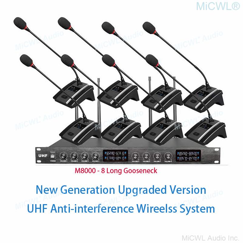 PTU-4000 | UHF Fixed Frequency Eight-channel Wireless Microphone System (8H)