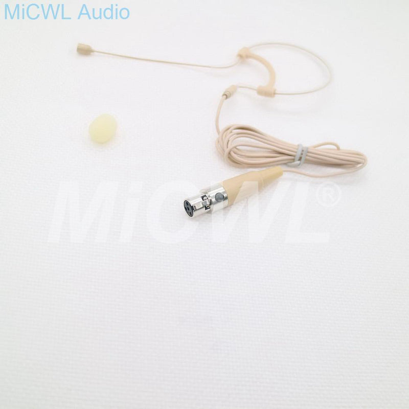 Single Hook Ear Condenser Microphone Omni-directional Head Worn Earphones For Shure AKG Samson Sennheiser Audio Technica Mipro