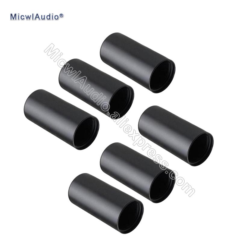 Black Microphone Cover Cup Screw on Cap For Shure PGX2 PGX4 SLX4 SLX2 BETA58 SM58 Wireless Replacement SLX PGX 6Pcs