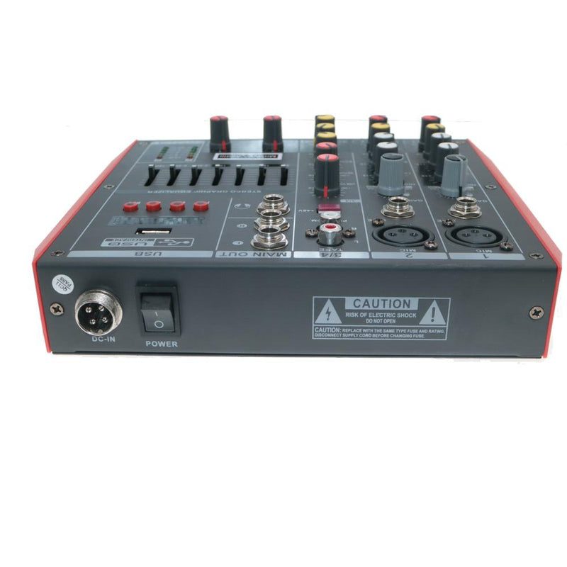 Pro MG4 4 Microphone Input Channel Sound Audio DJ Mixng Mixer Bluetooth EQ USB 48V Console For Stage Home Studio Live