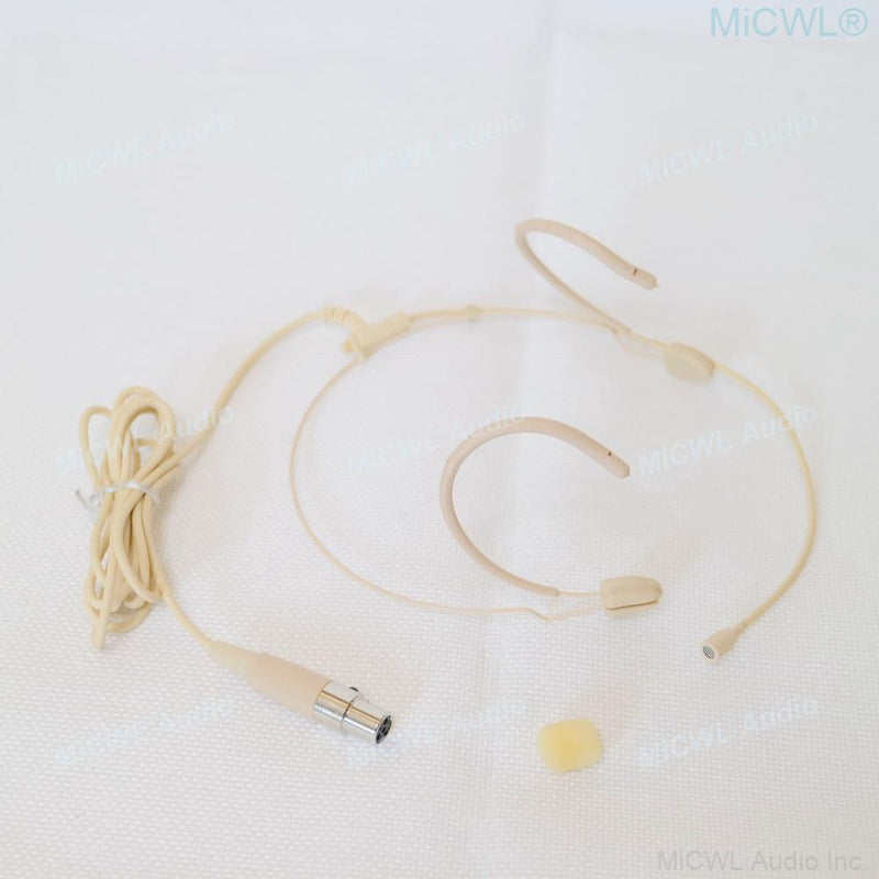 MiCWL M5 Beige HeadSet Microphone For Sennheiser G2 G3 G4 Shure ULX SLX PGX 4Pin AKG 3Pin Audio-Technica Wireless Microfone