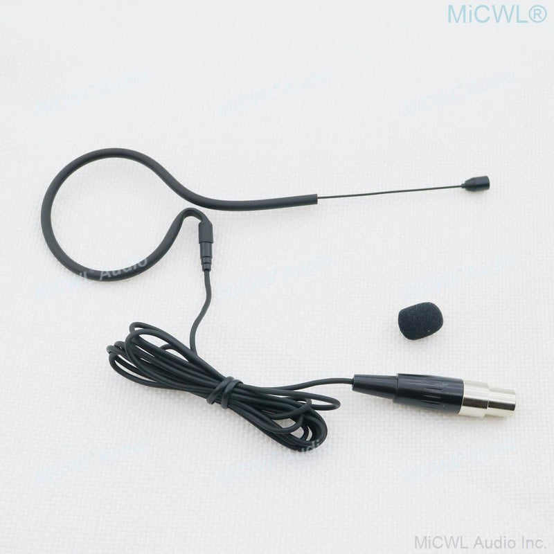 TA4F Black Single earset Headset Microphone For Shure Wireless BeltPack System All-Directional Mics Mini XLR