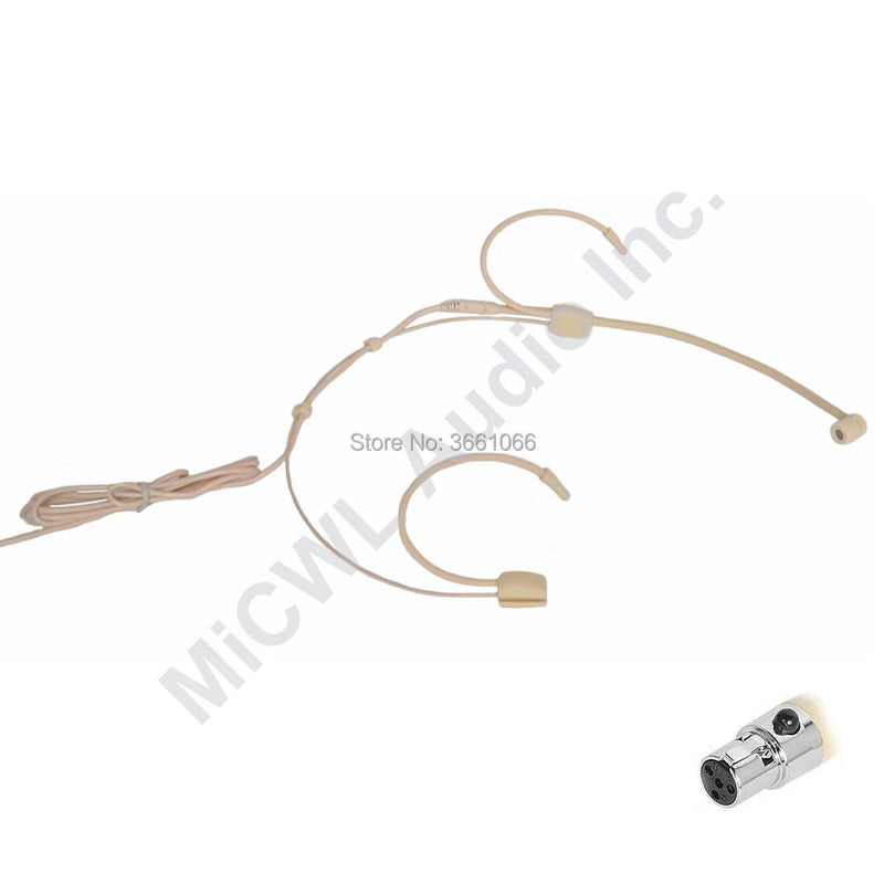 New 2019 arrival Dual Ear Hook Mic Headworn Headset Head Microphone For Shure Sennheiser AKG Audio Technica XLR 3PIN TA3F