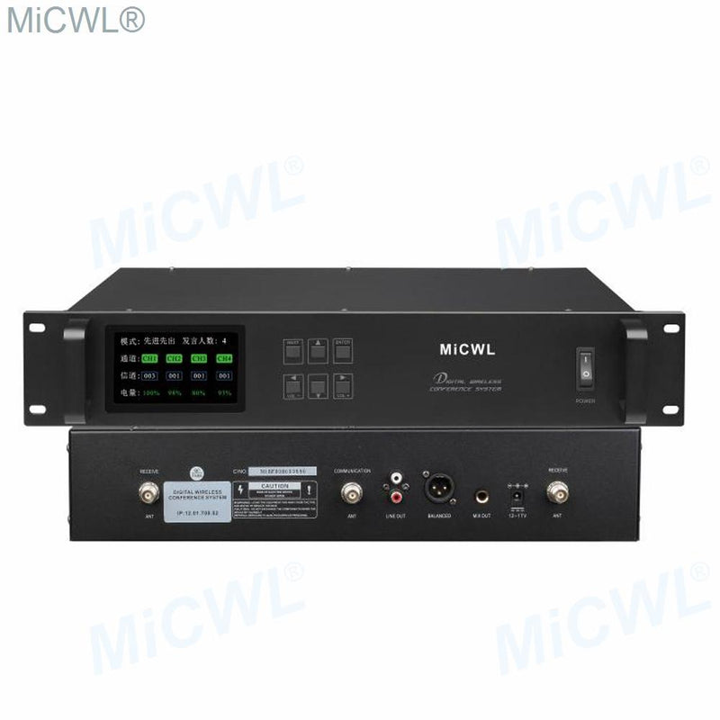 MiCWL A10M Series 16 Gooseneck Desktop Digital Wireless Audio Conference Microphone System 1 President 15 Delegate High-end Mics