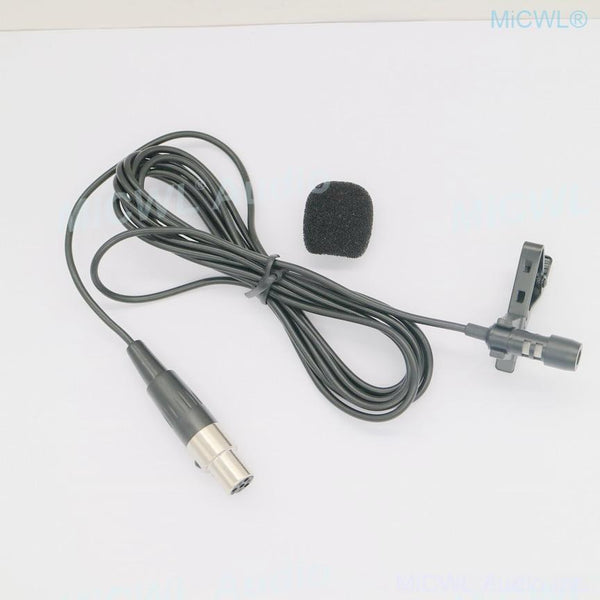 Hot Sell Tie Clip Lapel Microphones for Shure UR24D ULX GLX SLX UT PGX Lavalier Wireless Audio System mini XLR 4Pin MiCWL T60