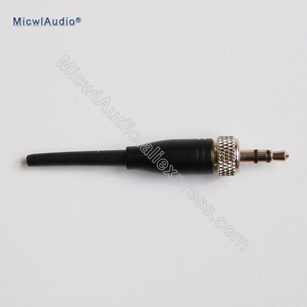 Wholesale Pro DIY 3.5mm 1/8 Screw Lock Stereo Plug for Sennheiser Sony Headset Tie Clip Lavalier Mics Mike Connector Adapter