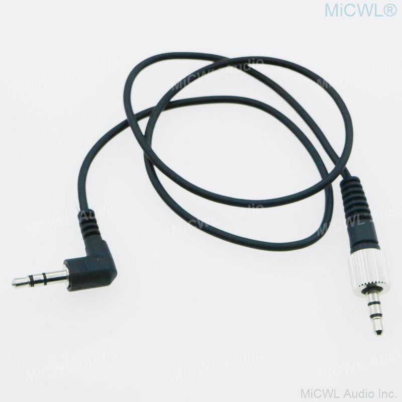 19" Cable adapter 3.5mm Lockable for Sennheiser Wireless to 3.5mm standard Camera for Sony Panasonic Canon - MiCWL Audio Inc