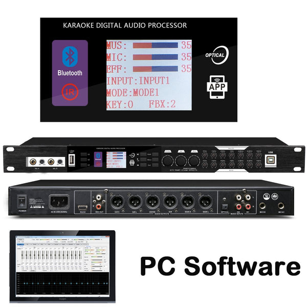 Professional KX500 Microphone Digital Effects Processor Stage Studio Decoder Effector KX200 Upgrades WiFi PC iPad Software - MiCWL Audio Inc