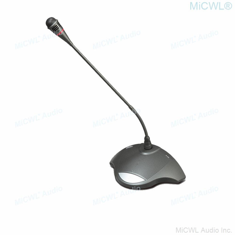 MiCWL Audio 8 Channel Wireless Table Gooseneck Conference Microphone System 8 Desktop Digital Meeting Room Systems