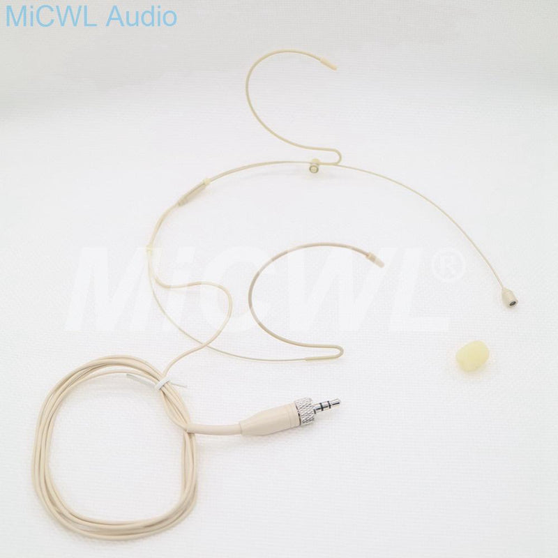 Pro Headworn Microphone Omni-directional Beige Headset Microphone For Sennheiser System Bodypack