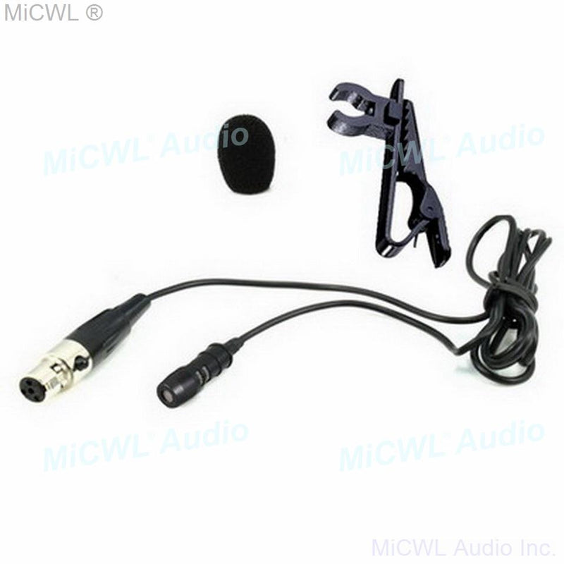 First-rate New Version Cardioid Clip-On Lavalier Microphone For Shure Lapel Wireless BeltPack XLR 4Pin Mini Plug MiCWL M17