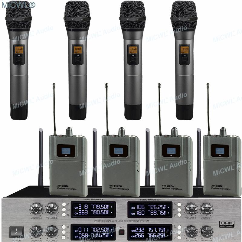 High-End CCS900 Digital Wireless 8 Microphone Channel Conference System 8 Desk Gooseneck CCS-900 8 Handheld 8 Headset Mics Sets - MiCWL Audio Inc