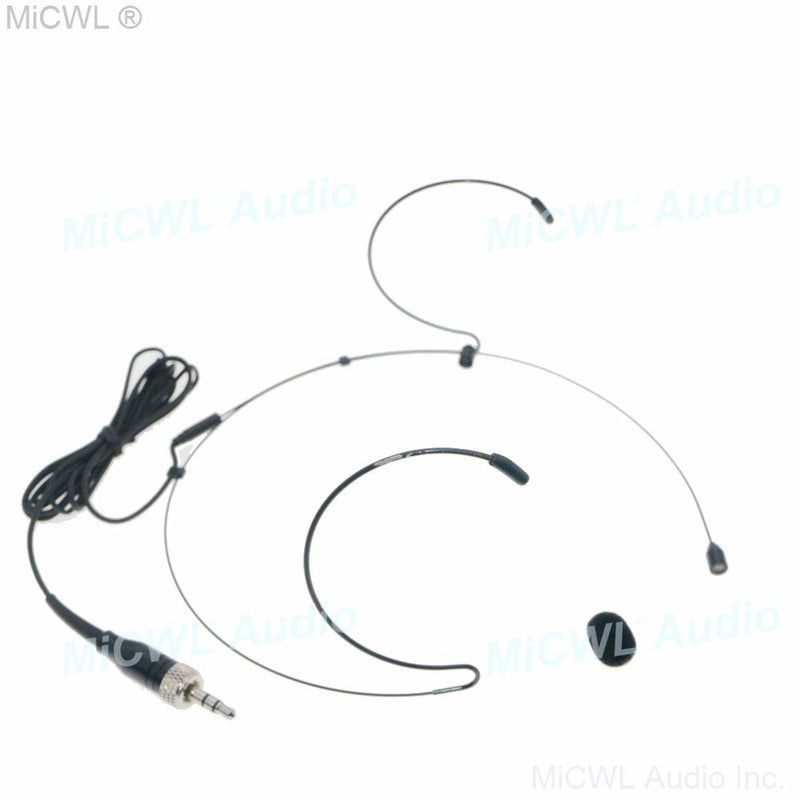 Beige SK HeadMic Double ear Headset Microphone For Sennheiser ew100 sk100 G1 G3 G3 G4 Wireless BeltPack Black