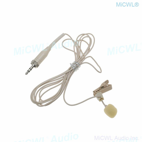 AVX1 Clip-On Hidden Lavalier Microphone For Sennheiser SK100 G2 G3 G4 Wireless 1/8" Stereo Lock Plug