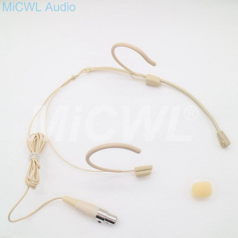 New Omni-directional Headset Microphone TA3F 3 pin Headworn Microphone For AKG Samson Wireless System Bodypack Transmitter